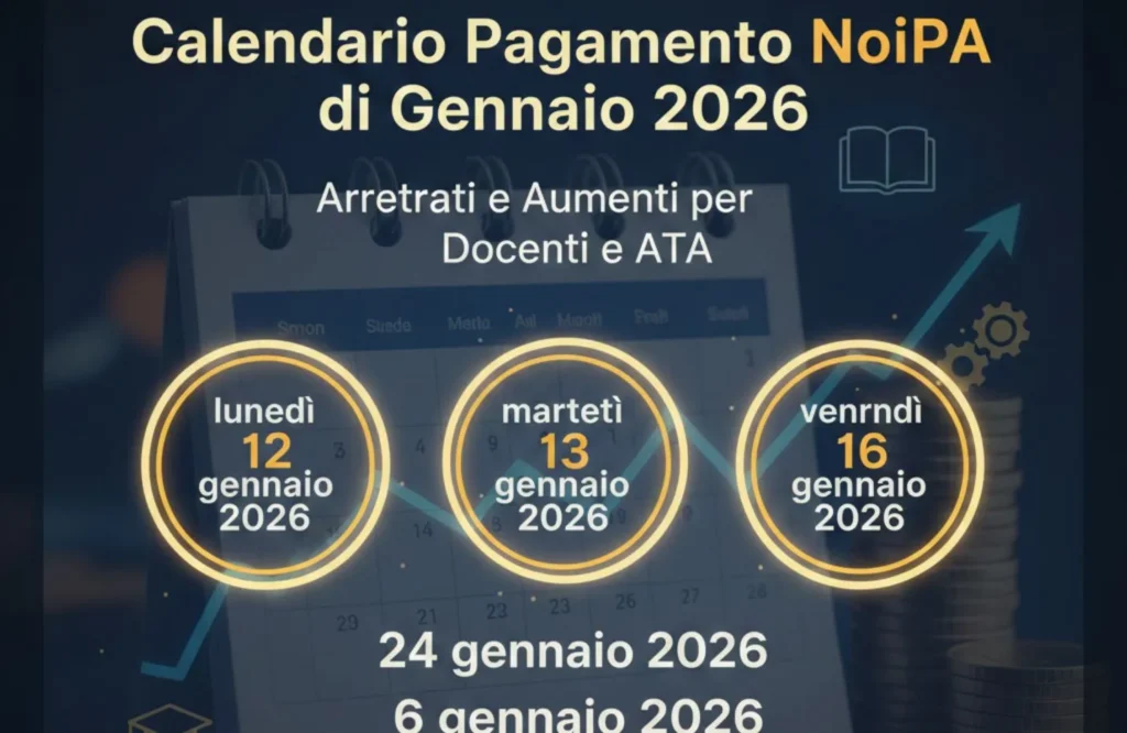 Calendario Pagamento Noipa di Gennaio 202