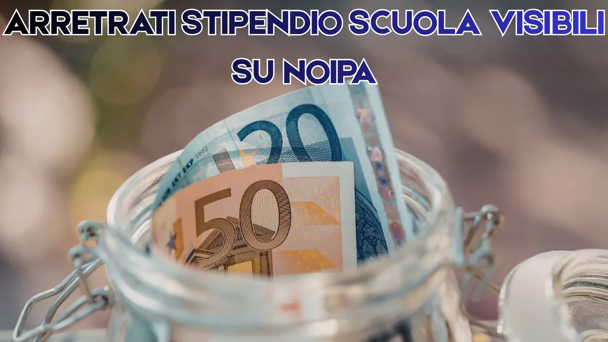 Arretrati stipendio scuola visibili su NoiPa